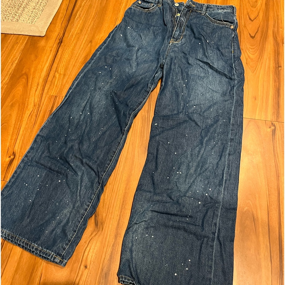 Pilcro wide leg high waisted jeans